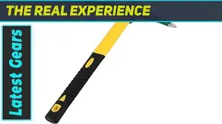 review17.7 Inches Pick Mattock Hoe with Fiberglass Handle - Best for Digging & Gardening Tasks