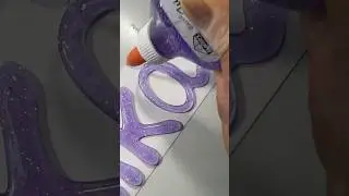 Easy Glitter Glue Letter Hacks You NEED to Try! 😍, #shorts , #youtubeshorts , #ytshorts