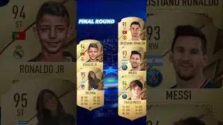 FIFA 22 Ronaldo Junior and Delfina Suarez VS FIFA 22 Attackers 😍🔥(Messi, Ronaldo, Mbappe, Neymar)😈💪💥