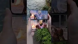 iPhone vs Samsung Galaxy display quality testing. #displaytest #4kdisplay