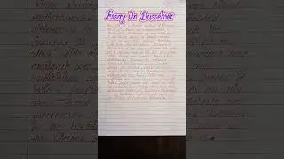 Short note eassy on Dussehra l Dussehra eassy in english writing l Eassy on Dussehra in english l