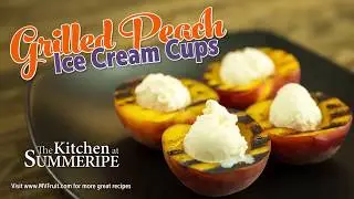Summeripe Grilled Peach Ice Cream Cups