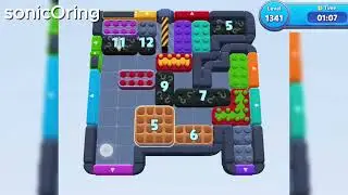 Уровень 1341 игры Color Block Jam