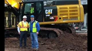 Louis Bencardino And The New Caterpillar 349F L Hydraulic Excavator.
