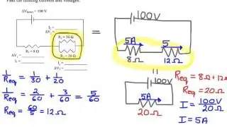 AP Physics 2 - Series and Parallel Circuit Examples