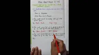 More About Nouns (L- 15) Singular and Plural