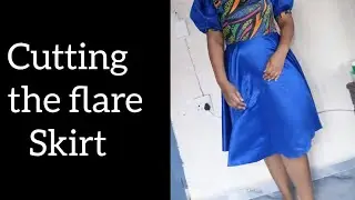 Diy ,  Cutting the full flare /circle skirt 