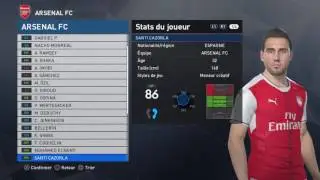PES 2017 Data Pack 3 : Arsenal New Face
