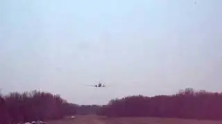 Convair 340 low flyover