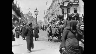 1896 Tverskaya Street in Moscow, Russia 🎥 OLD VIDEO FOOTAGE Тверская улица