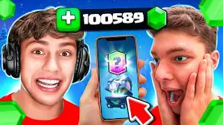 GEMEI A CONTA TODA DO MEU PRIMINHO NO CLASH ROYALE!