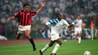 Milan 1-1 Olympique de Marseille (1991) * Highligths * Gullit, Papin, Maldini, Pelé...