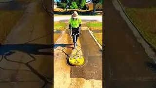 Driveway pressure washing before and after  extreme cleaning