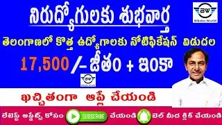 Telangana Job Notification 2020 in telugu  | How to apply AEO post in Telangana 2020 in telugu