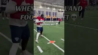 FOOTBALL VS BASEBALL!! 😱