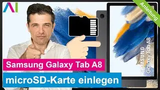 Samsung Galaxy Tab A8  microSD Karte einlegen