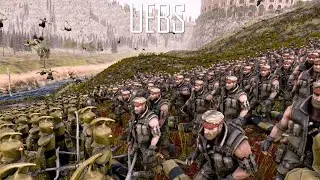 9000 Chunk Norriss VS 18000 Elf Warrior No Shields. Ultimate Epic Battle Simulator 2 UEBS 2