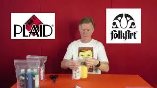 PLAID Folk Art Unboxing - Acrylic Paint - Barn Painting Class Dates #plaidpaints #plaidcreators