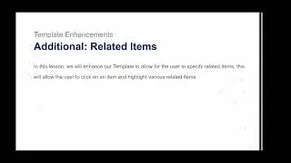 3.6. Template Enhancements - Related Items