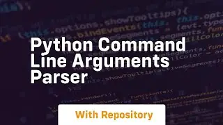 python command line arguments parser