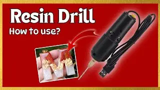 How to use Resin Electric Drill | Drill Machine tutorial by its colorfy | Usage of Resin Drill