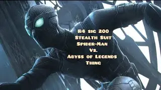 Stealth Suit Spider-Man.. The King of Crits 👑 R4 Sig 200 Stealth Spidey Vs. Abyss Thing