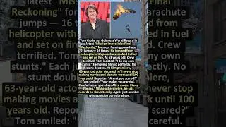 TOM CRUISE SET GUINNESS WORLD RECORD AT 63 WITH 16 FLAMING PARACHUTE JUMPS🔥🪂