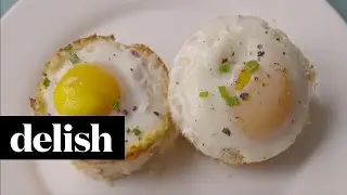 How To Make Cauliflower Hashbrown Cups | Delish