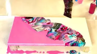 Blooming Beauty! 🌸 Dutch Pour Painting ~ Fluid Art ~ Acrylic Pouring