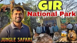 Gir National Park Jungle Safari 🦁 | Gujarat Trip With Friends | Kannada Vlog