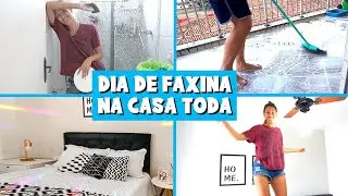 CANSADA ! LIMPEI E ORGANIZEI A CASA TODA - FAXINA PESADONA !
