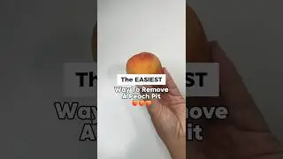 This is the EASIEST way to remove the pit from a peach! 🍑 How To Remove a Peach Pit #shorts #peach