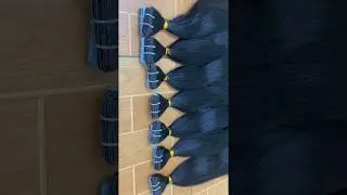 Black color straight Tape hair extension