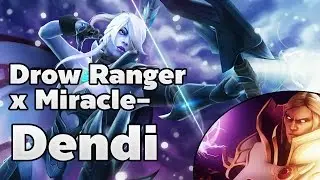 Dendi Pro Drow Ranger Carry x Miracle- Ranked Match - Dota 2 RedArchon