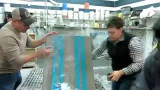 How to create a striped concrete lounge chair with GFRC