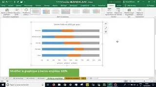 #Excel 2016 :  Graphique en Barres Empilées