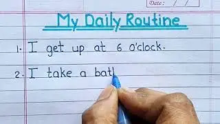 15 lines on my daily routine || Essay on my daily routine in English || My daily life essay ||