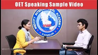 OET Grade 'B' Speaking Sample Video | OET Exam preparation | OET Speaking Module