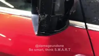 Cracked Ford Focus wing mirror SMART repair by Damage Undone
