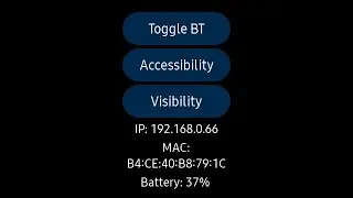 Demo of my Galaxy Watch Active2 application - Controllr