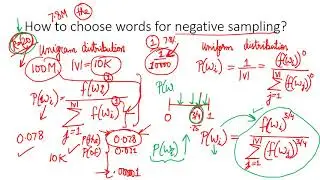word2vec: Choosing words for negative sampling (in Hindi)