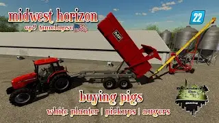 MIDWEST HORIZON EP9 TIMELAPSE  |  BUYING PIGS AND MACHINERY  | FS22 | FARMING SIMULATOR 22