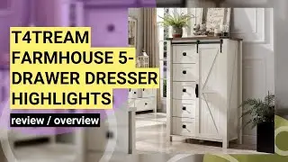 Review: T4TREAM 5-Drawer Farmhouse Dresser with Sliding Barn Door