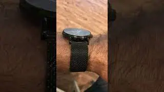 Timex black matte watch 43mm watch 22mm mesh band