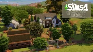 Huge Ranch Family House 🐴 | Chestnut Ridge | The Sims 4 | Stop Motion | No CC
