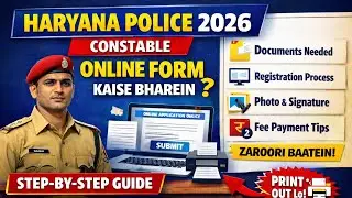 Haryana Police Recruitment 2026: Step-by-Step Form Fill-up Guide