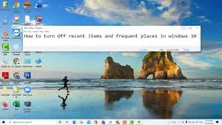 How to turn Off recent items and frequent places in windows 11
