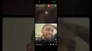 Gira hua insan first Instagram Live