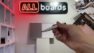 Set of Fine-Tip Markers for Whiteboards by ALLboards &mdash; 10 Black Markers