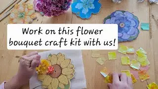 Watch us make Vinkp flower bouquet poke DIY craft kit